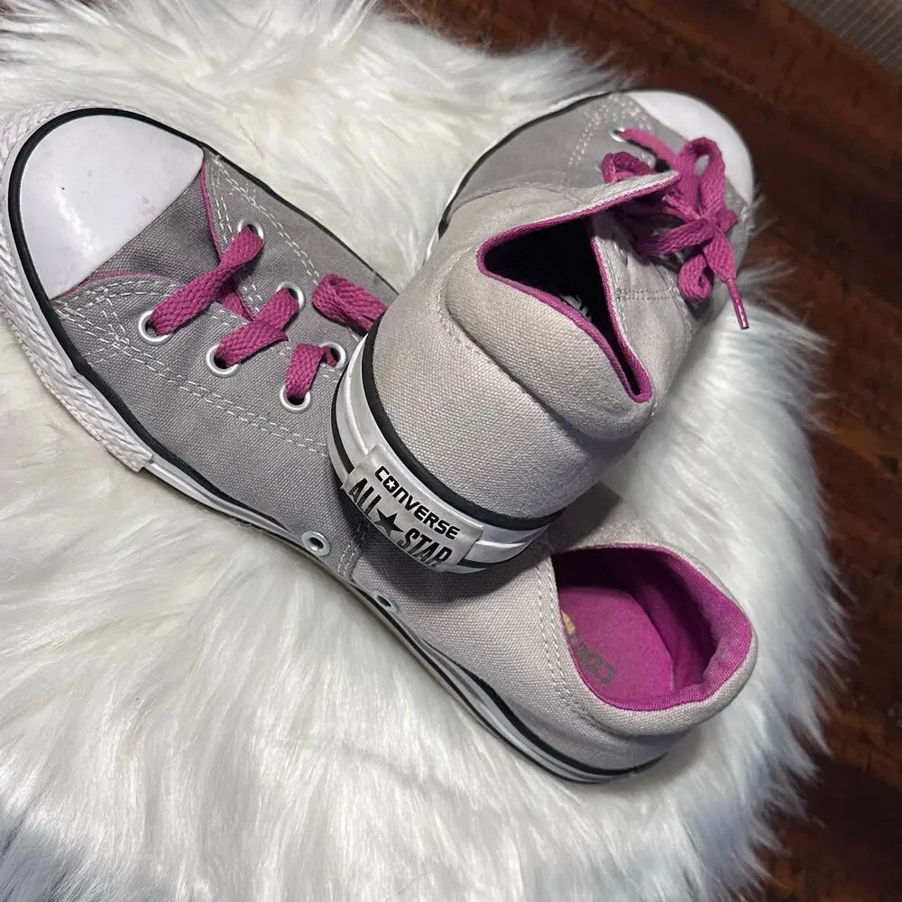 Converse Chuck Taylor All Star (CTAS) Madison Low Top Girls size 5 Pink & Gray